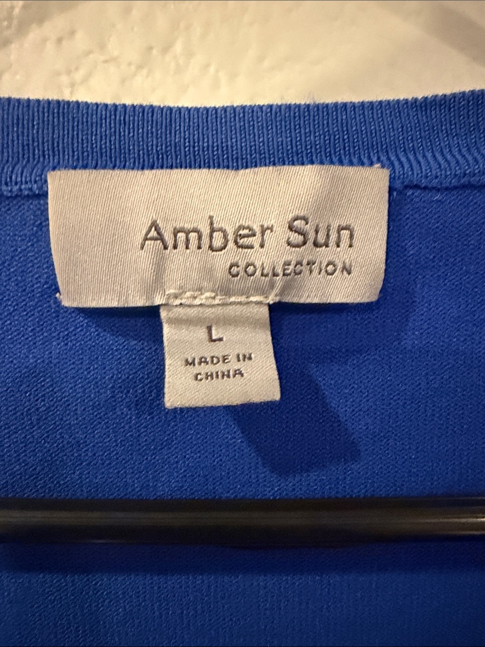 Amber Sun Blue Ruffle-Front Button Top - Picture 2 of 5
